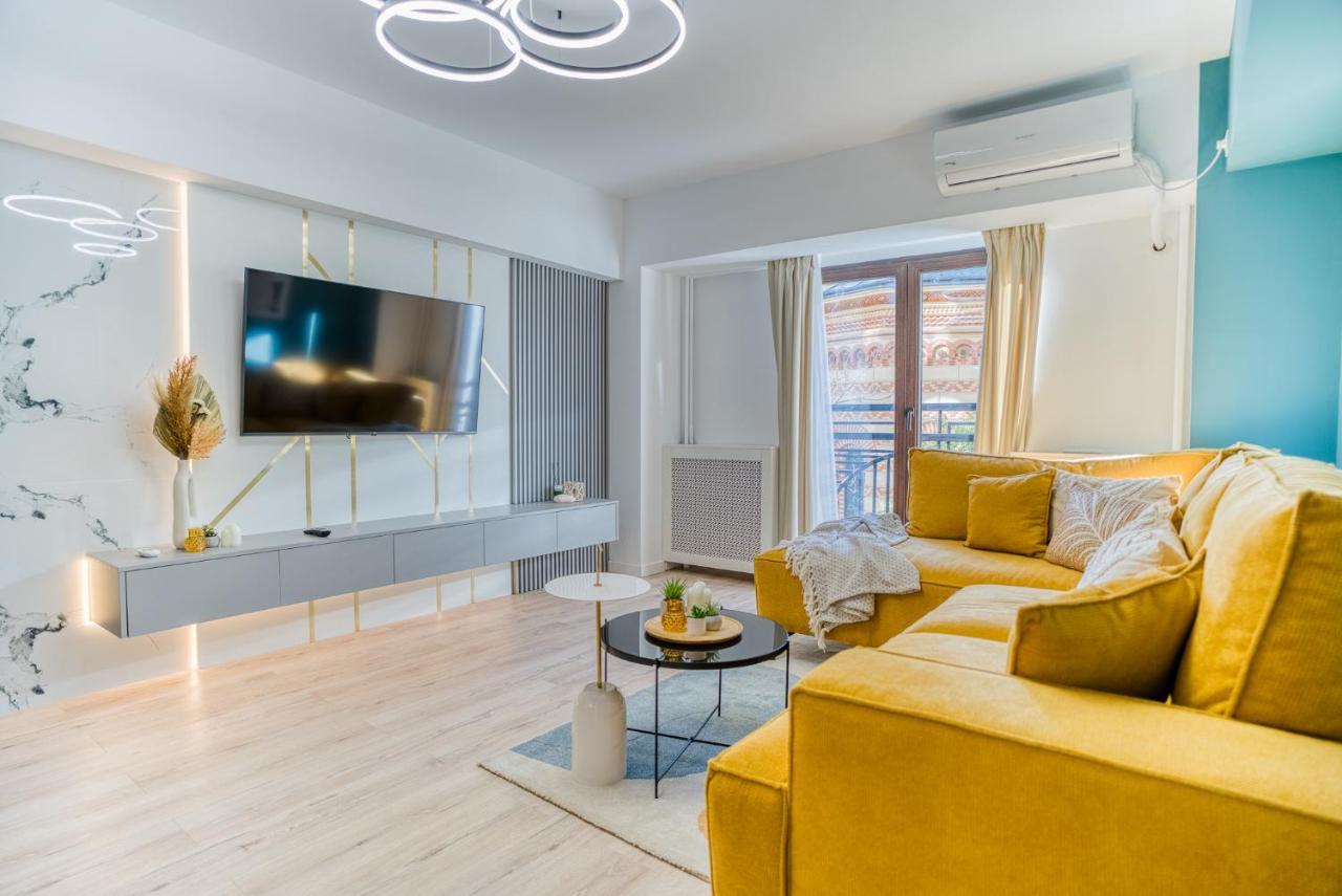 Hi Apartment Bukares Bagian luar foto